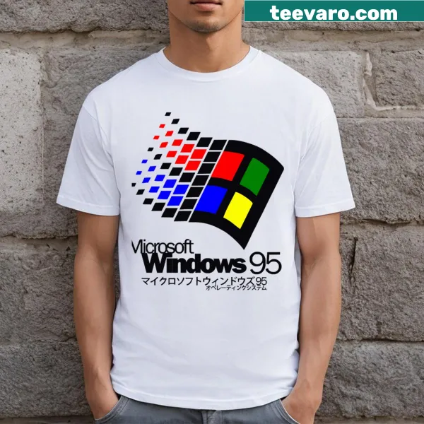 Vintage Windows 95 logo t-shirt