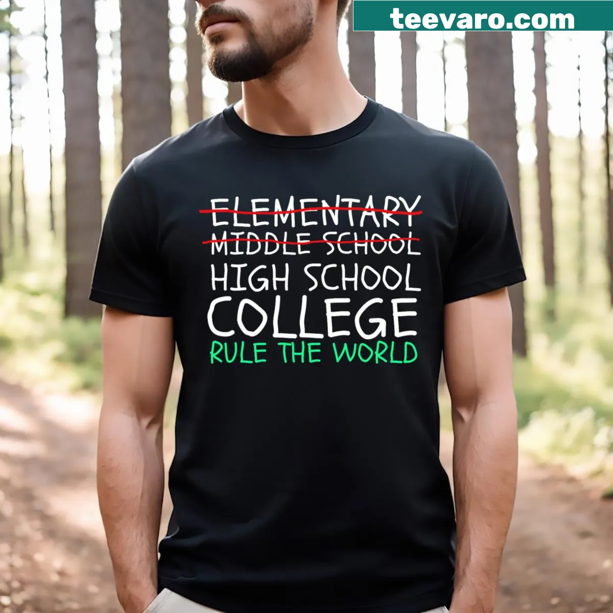 Funny T-shirt celebrating 8th grade graduation memories — on a men's t-shirt