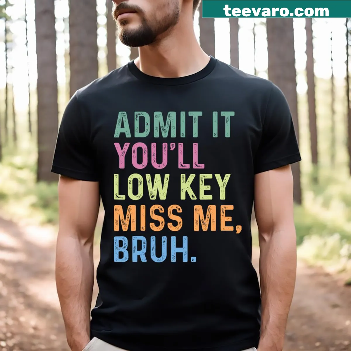 Funny teacher T-shirt with humorous saying — on a men's t-shirt