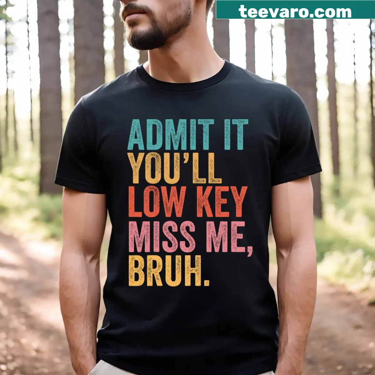 Humorous T-shirt for teachers featuring text about missing students — on a men's t-shirt