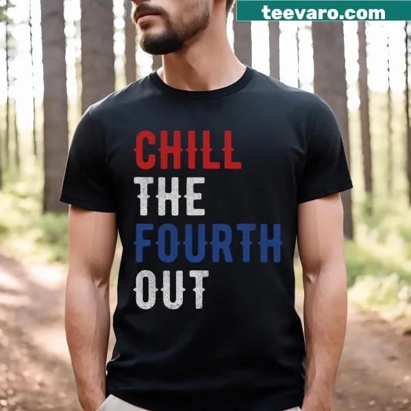 Funny 4th of July T-shirt with Independence design and flag illustration