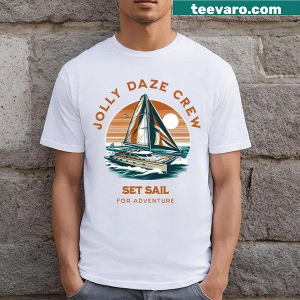 Volleyball-themed T-shirt with playful typography