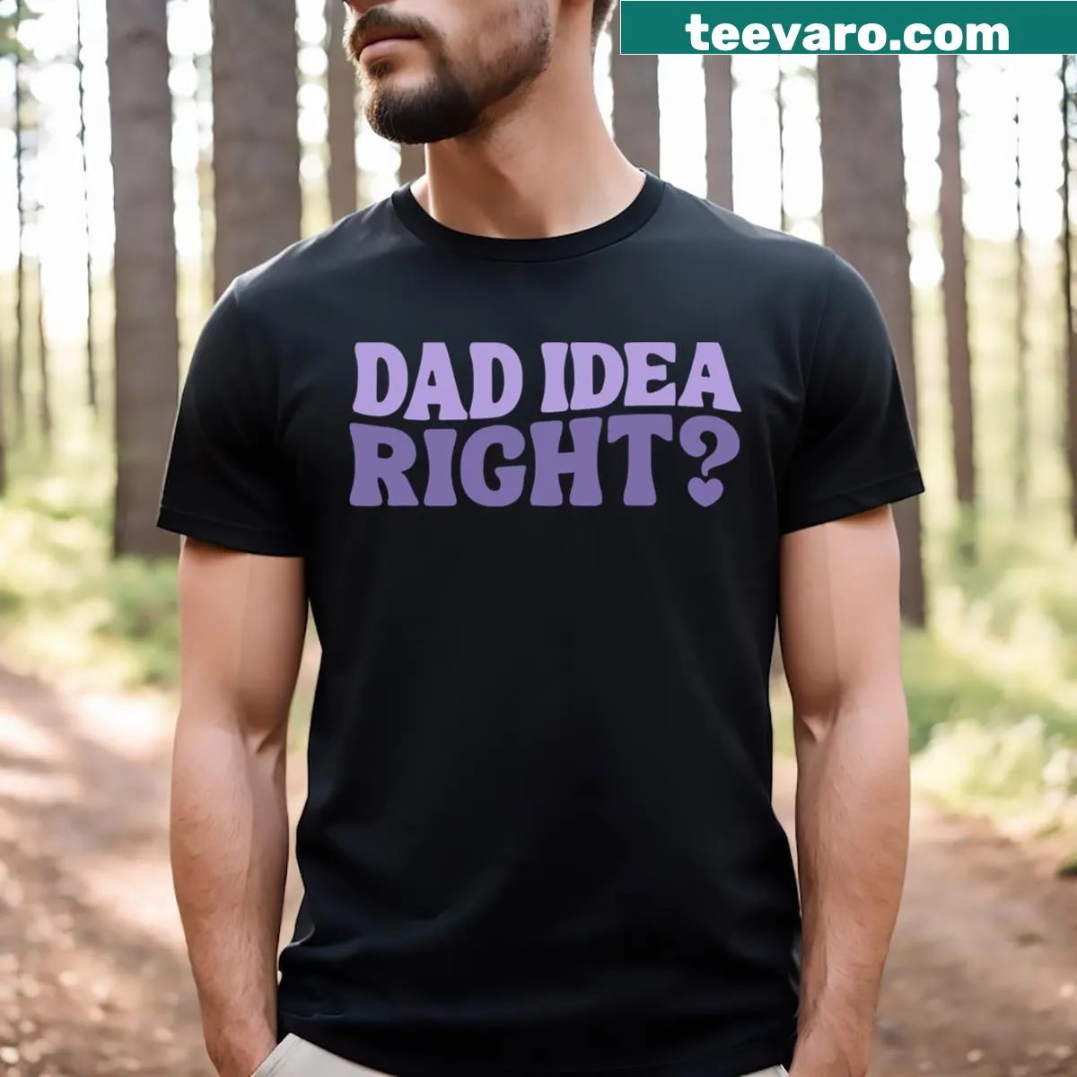 Cute funny Dad idea graphic t-shirt with humorous saying — on a men's t-shirt
