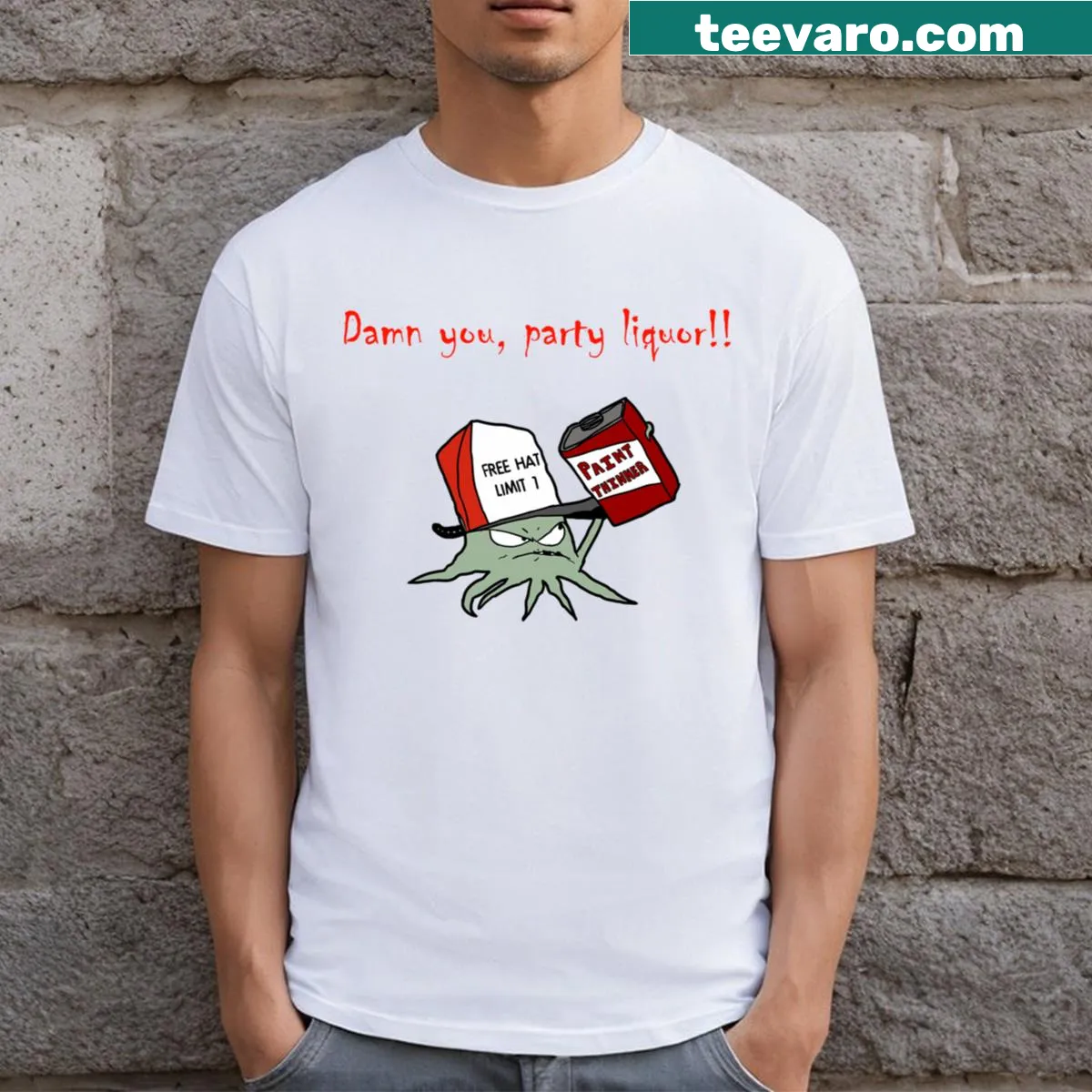 Minimalist T-shirt with 'Early' text — on a men's t-shirt
