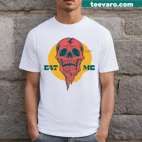 Playful Eat Me t-shirt with bold typography