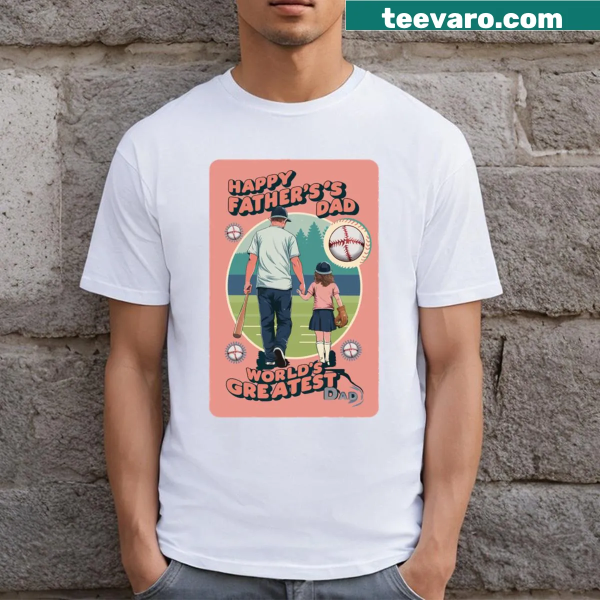 Proud Greatest Dad T-shirt for Father's Day — on a men's t-shirt
