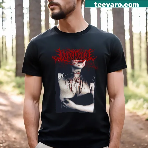 Graphic T-shirt inspired by Lorna Shore, featuring powerful imagery