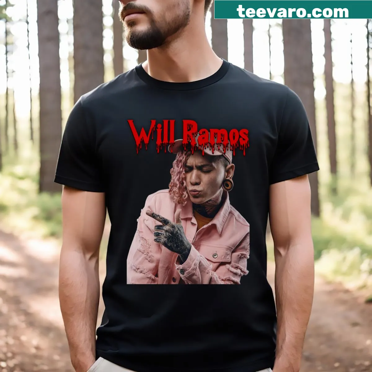 Lorna Shore shirt featuring Will Ramos name — on a men's t-shirt