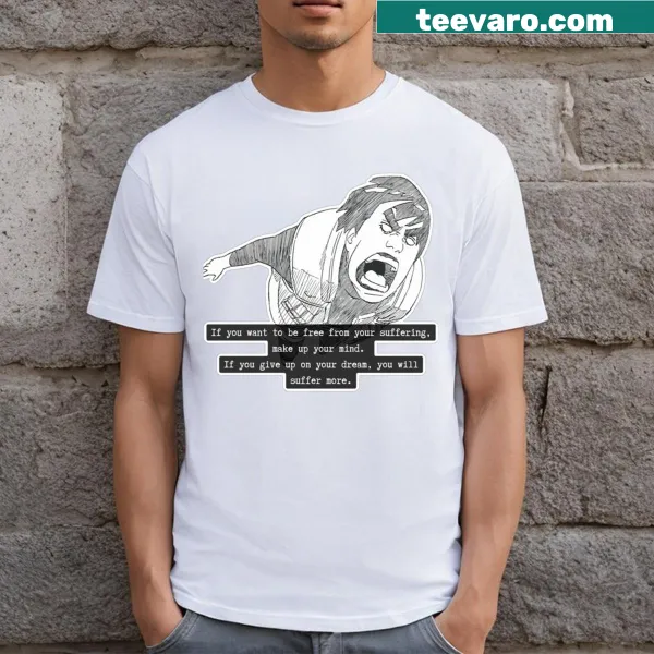 Playful Might Guy Dreams T-shirt with positive text