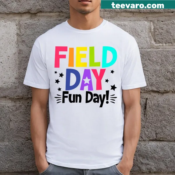 Funny teacher T-shirt for School Field Day with playful graphics