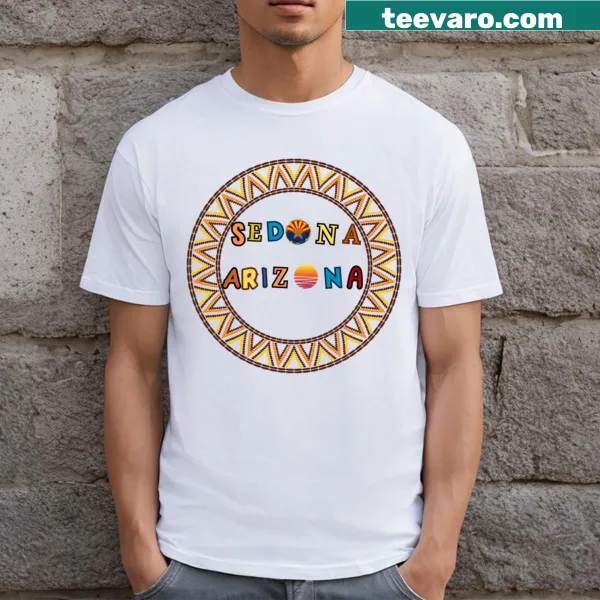 T-shirt with original design inspired by Sedona landscapes