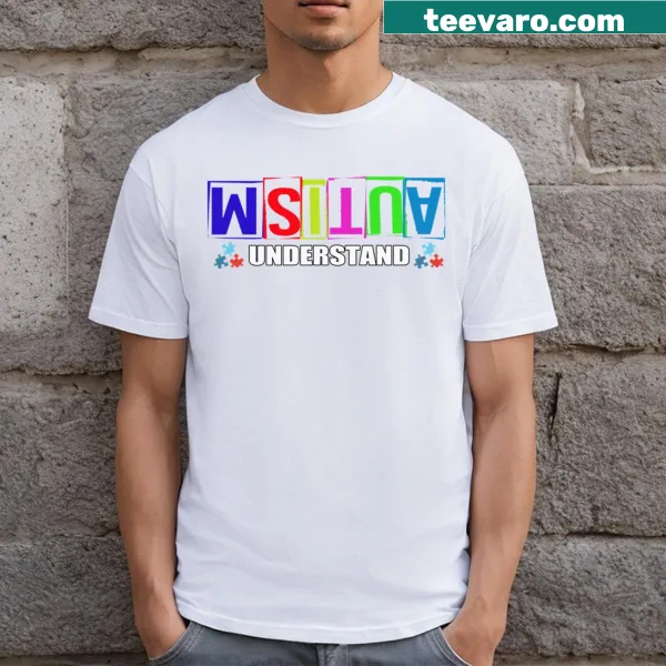 T-shirt promoting autism awareness with impactful typography