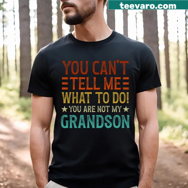 Witty graphic tee with a humorous phrase for grandmas.