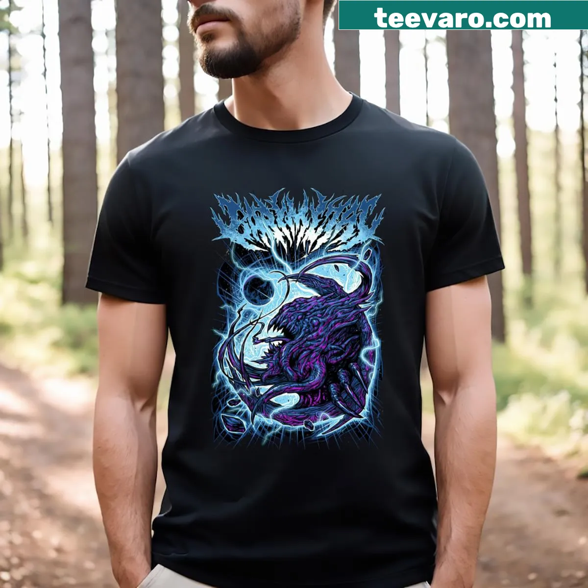 Dynamic Babymetal design t-shirt inspired by Metal Galaxy — on a men's t-shirt