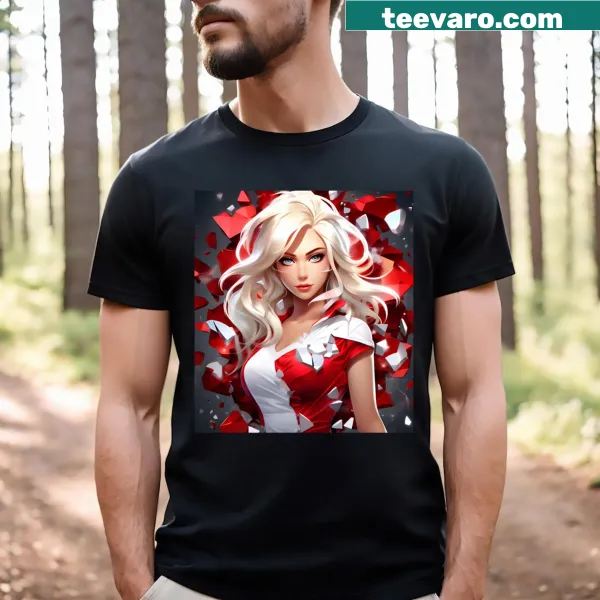 Cute T-shirt with fun text celebrating being a blonde girl