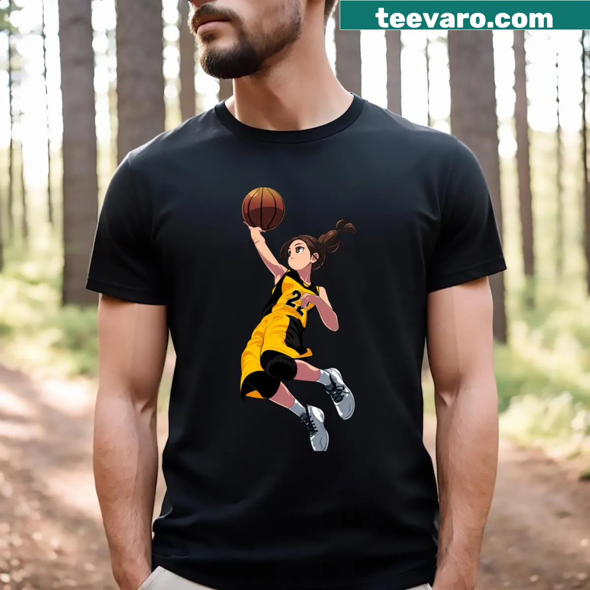 Caitlin Clark T-shirt featuring her name and jersey number. — on a men's t-shirt
