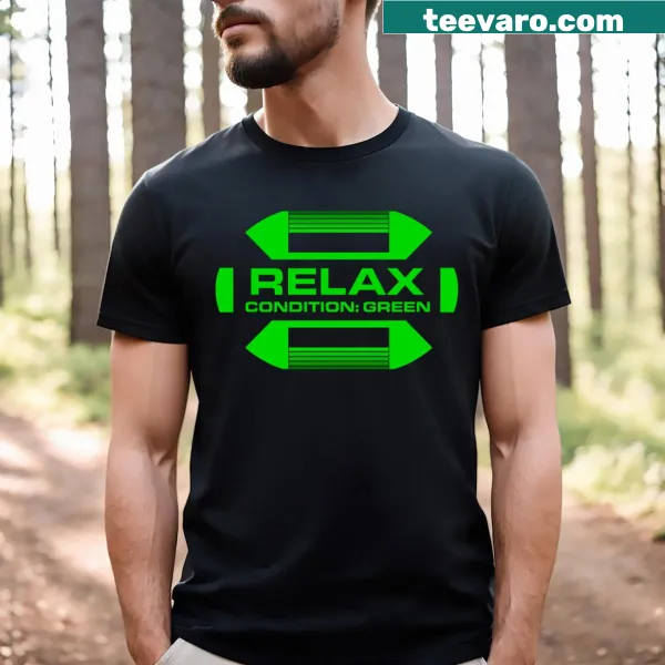 T-shirt featuring Condition Green inspirational typography