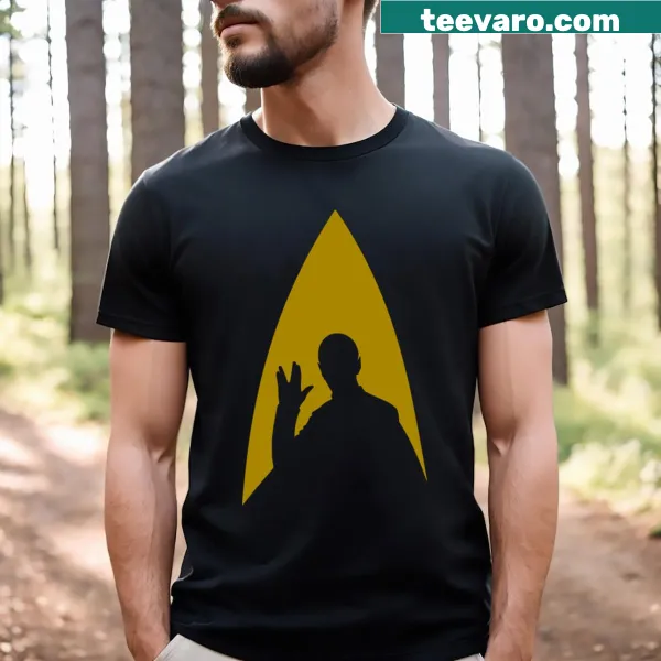 T-shirt with 'Delta Spock' text celebrating science fiction