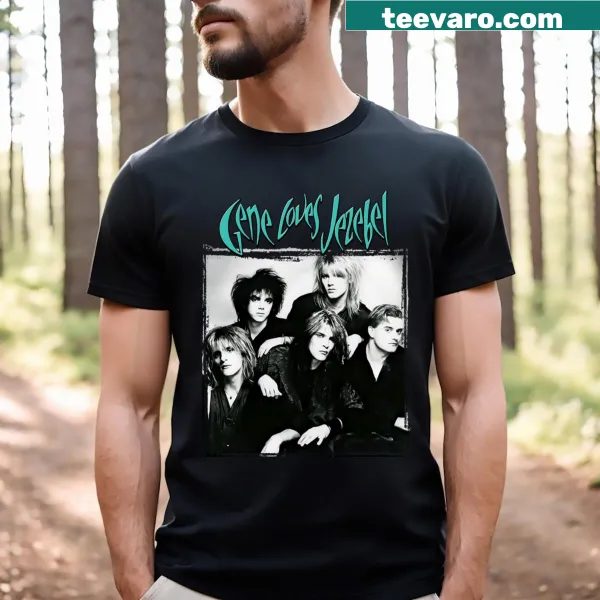 T-shirt featuring design inspired by Gene Loves Jezebel
