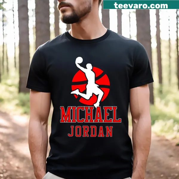 T-shirt featuring the Jumpman logo in homage to Michael Jordan