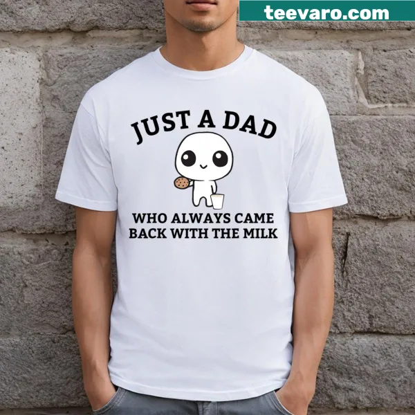 Typography design featuring a humorous dad joke about milk