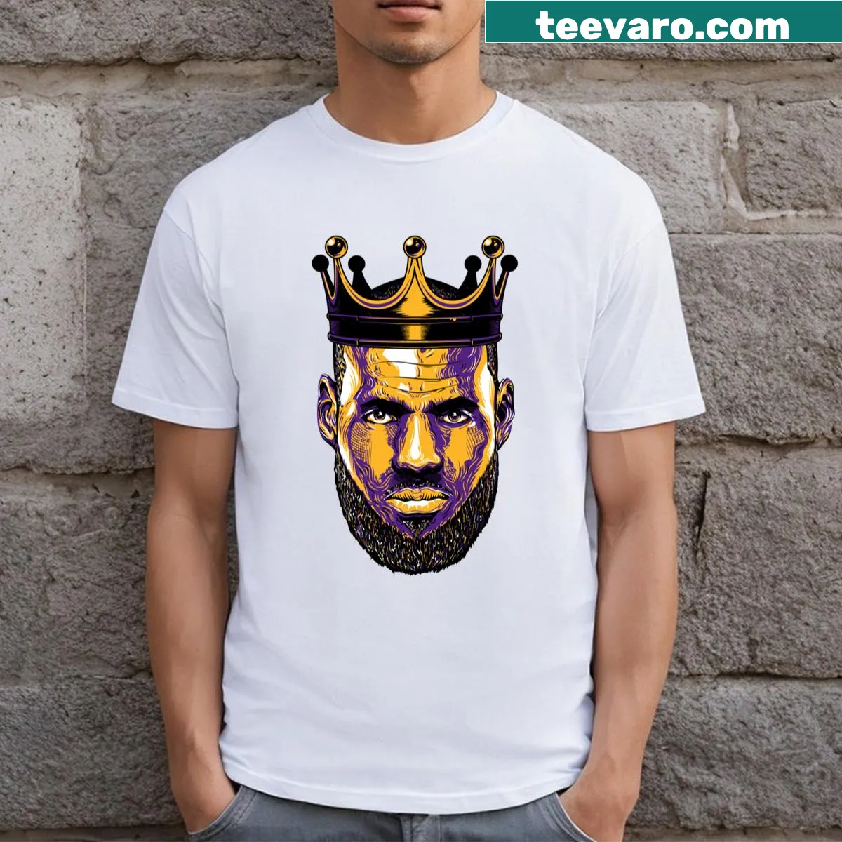 Graphic tribute to Lebron James on a T-shirt — on a men's t-shirt