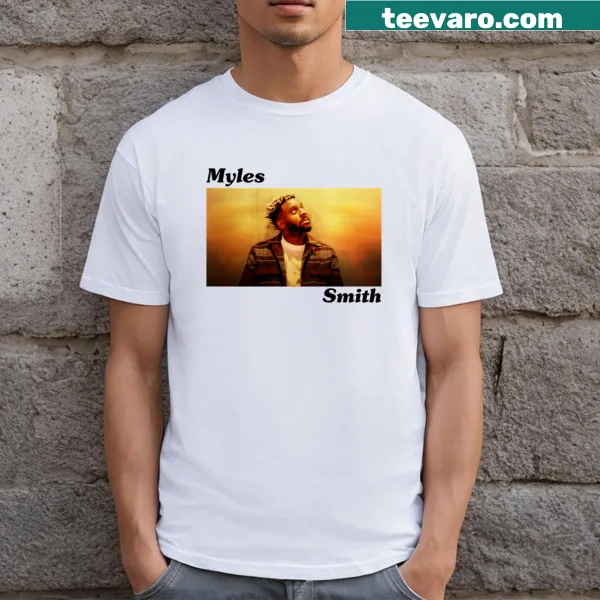 Myles Smith logo t-shirt featuring typography design