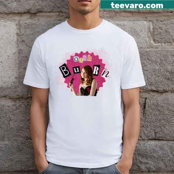 T-shirt with playful 'Oooh Burn!' graphic design