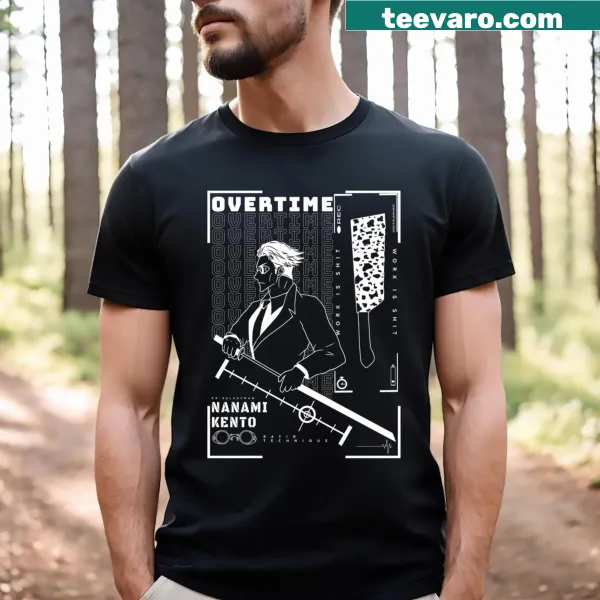 Motivational Overtime t-shirt with bold graphic