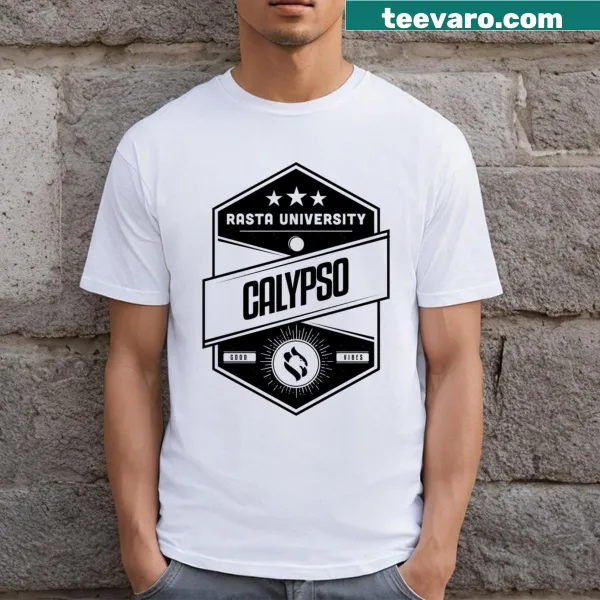 Rasta University t-shirt with calypso and reggae design