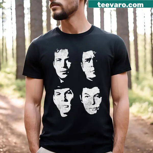 Illustration of a starship captain on a t-shirt