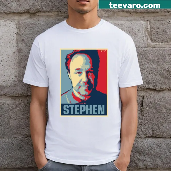 Tribute T-shirt featuring an illustration celebrating the artistry of Stephen.