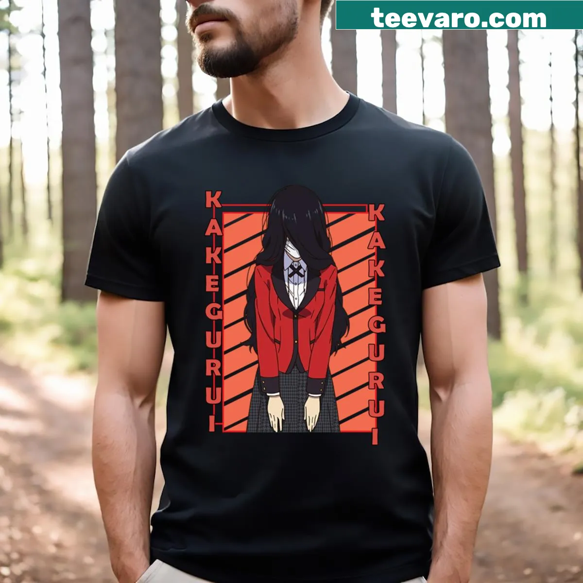Minimalist line-art design inspired by Sumika Warakubami on a t-shirt — on a men's t-shirt