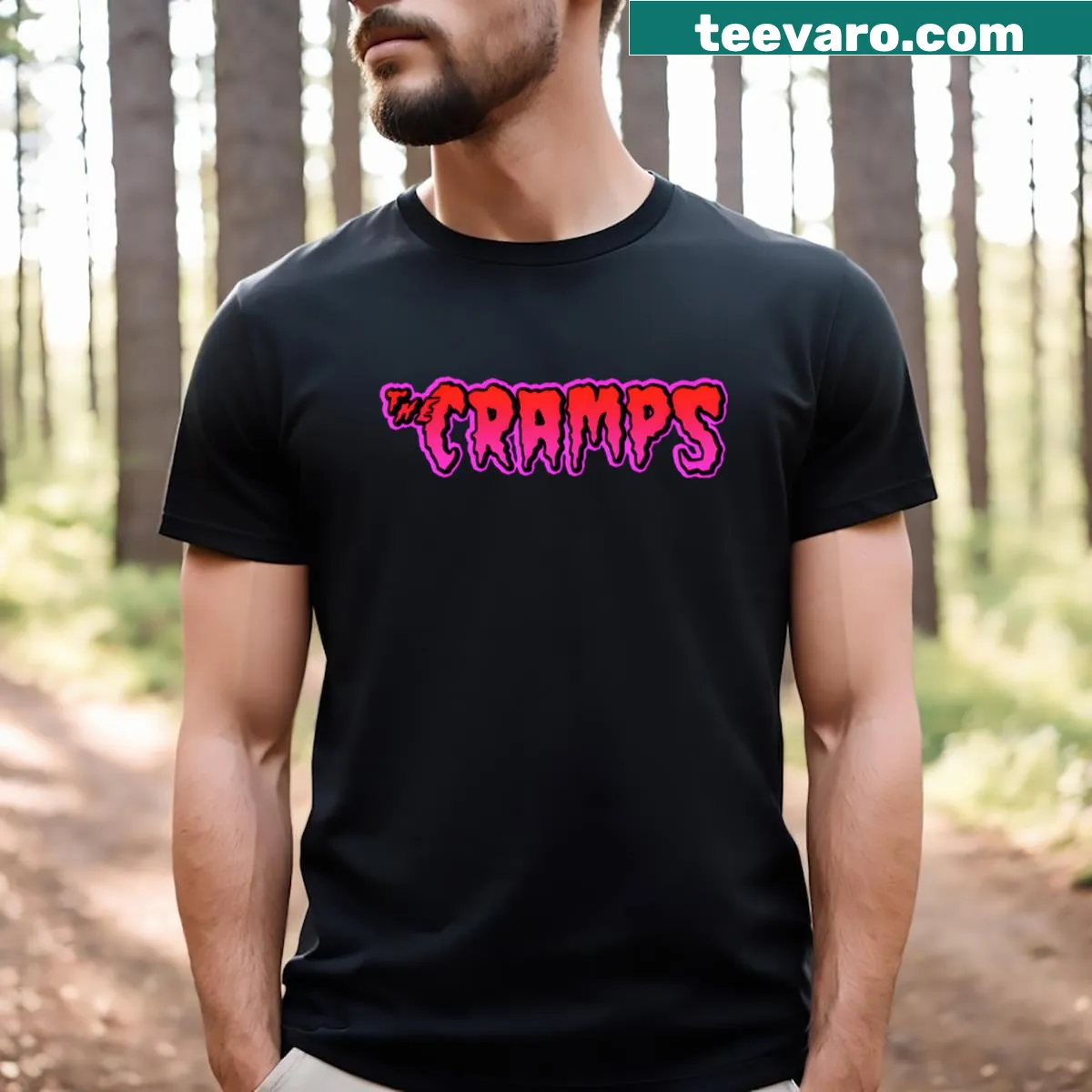Vintage band picture graphic on a t-shirt — on a men's t-shirt