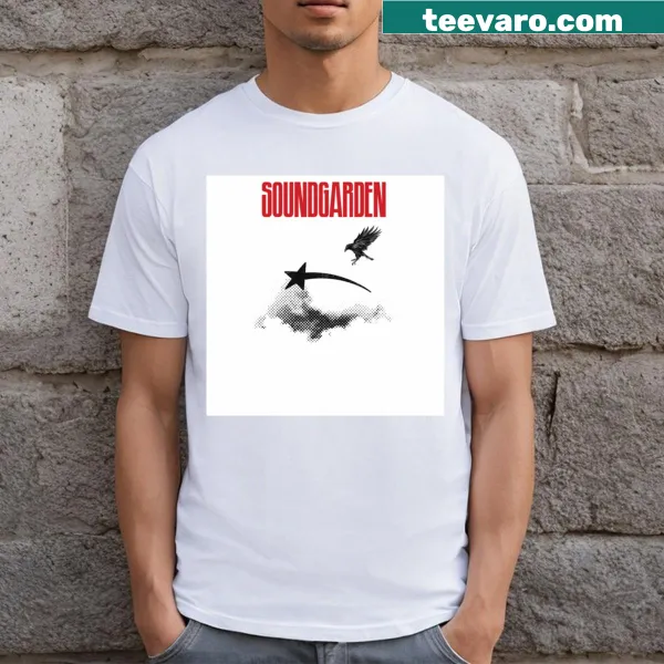 Vintage rock band design on a casual T-shirt.