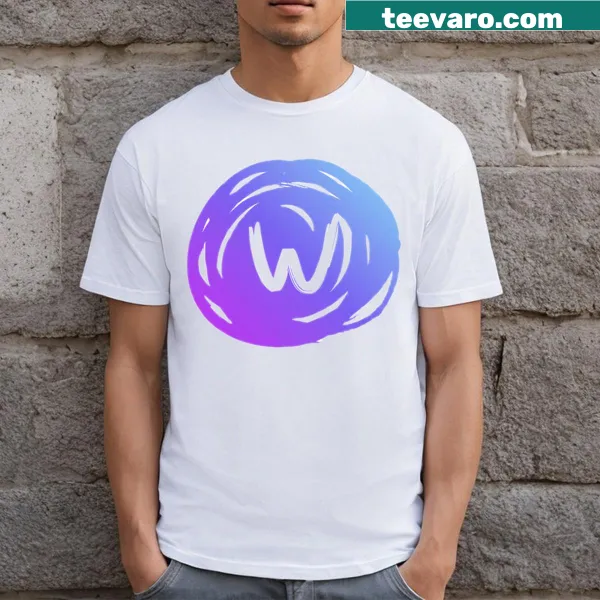 Minimalist t-shirt with a bold 'W' logo design