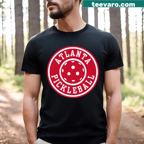 Pickleball themed T-shirt inspired by the Atlanta Hawks