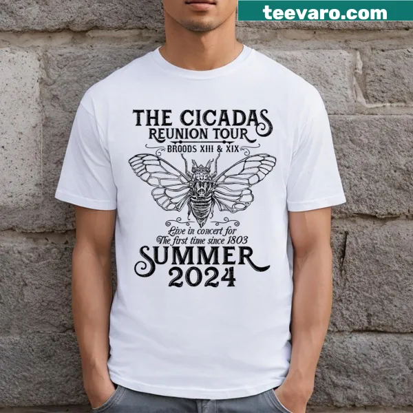 Cicada swarm illustration T-shirt for cicada fans