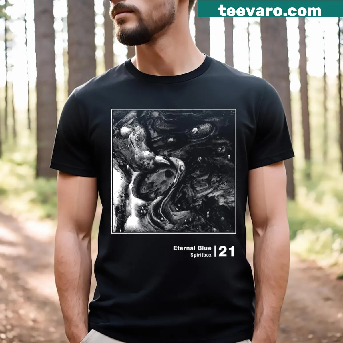 Vintage fan art tribute T-shirt featuring fantasy themes — on a men's t-shirt