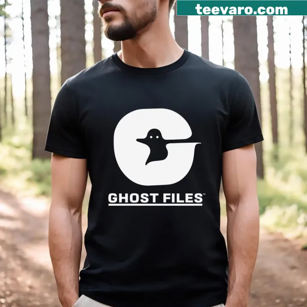 Ghost Files logo t-shirt designed for fans of paranormal exploration