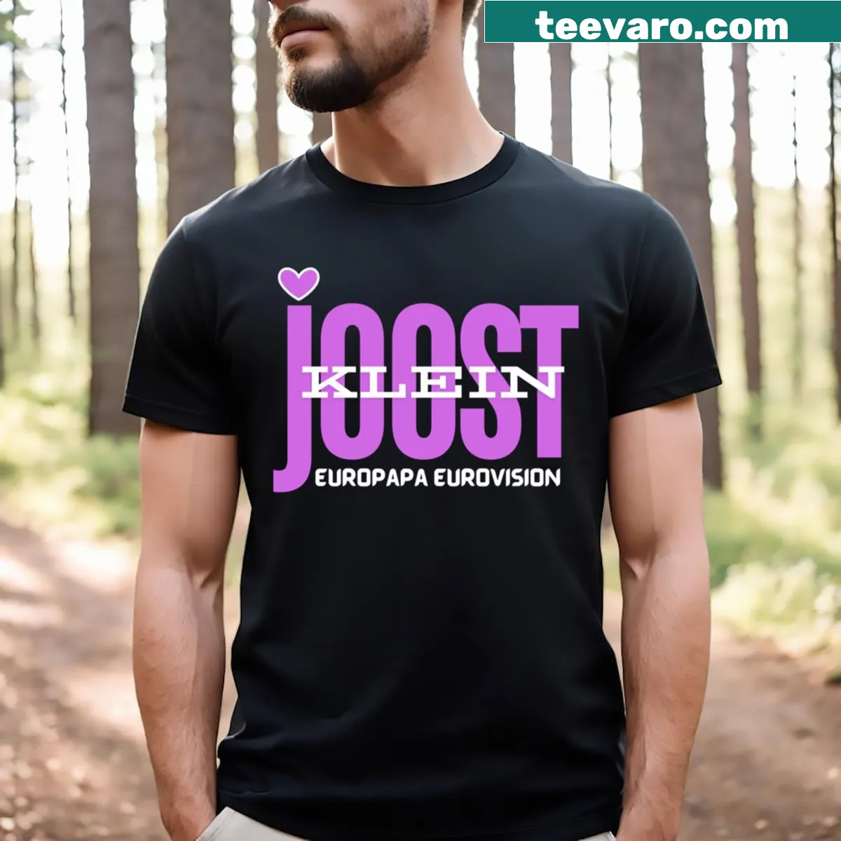 Joost Klein Eurovision Song Contest 2024 T-shirt with dynamic graphics — on a men's t-shirt