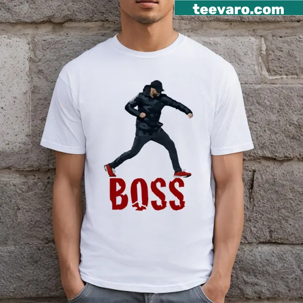 Illustration of Jurgen Klopp's fist pump celebration on a t-shirt