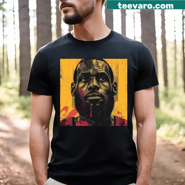 LeBron James T-shirt with his name prominently displayed