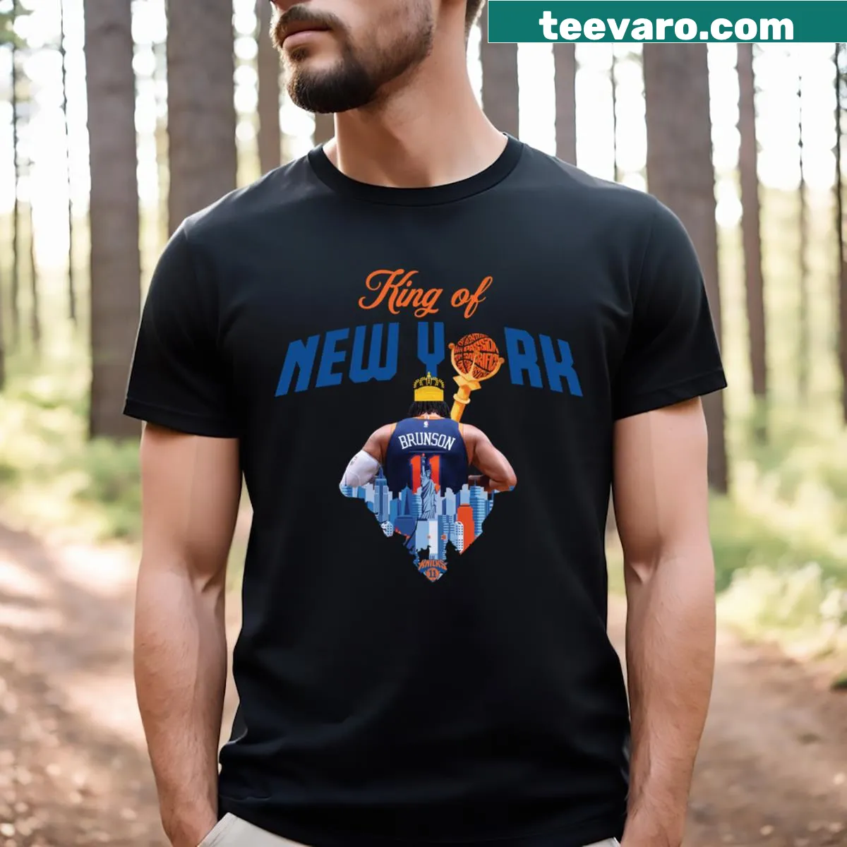Minimalist Kony Brunson tribute t-shirt — on a men's t-shirt