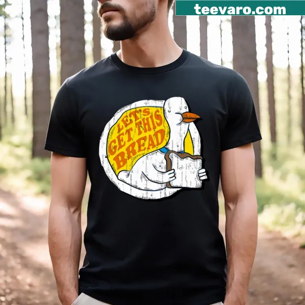 Vintage-style T-shirt with playful bread-themed text