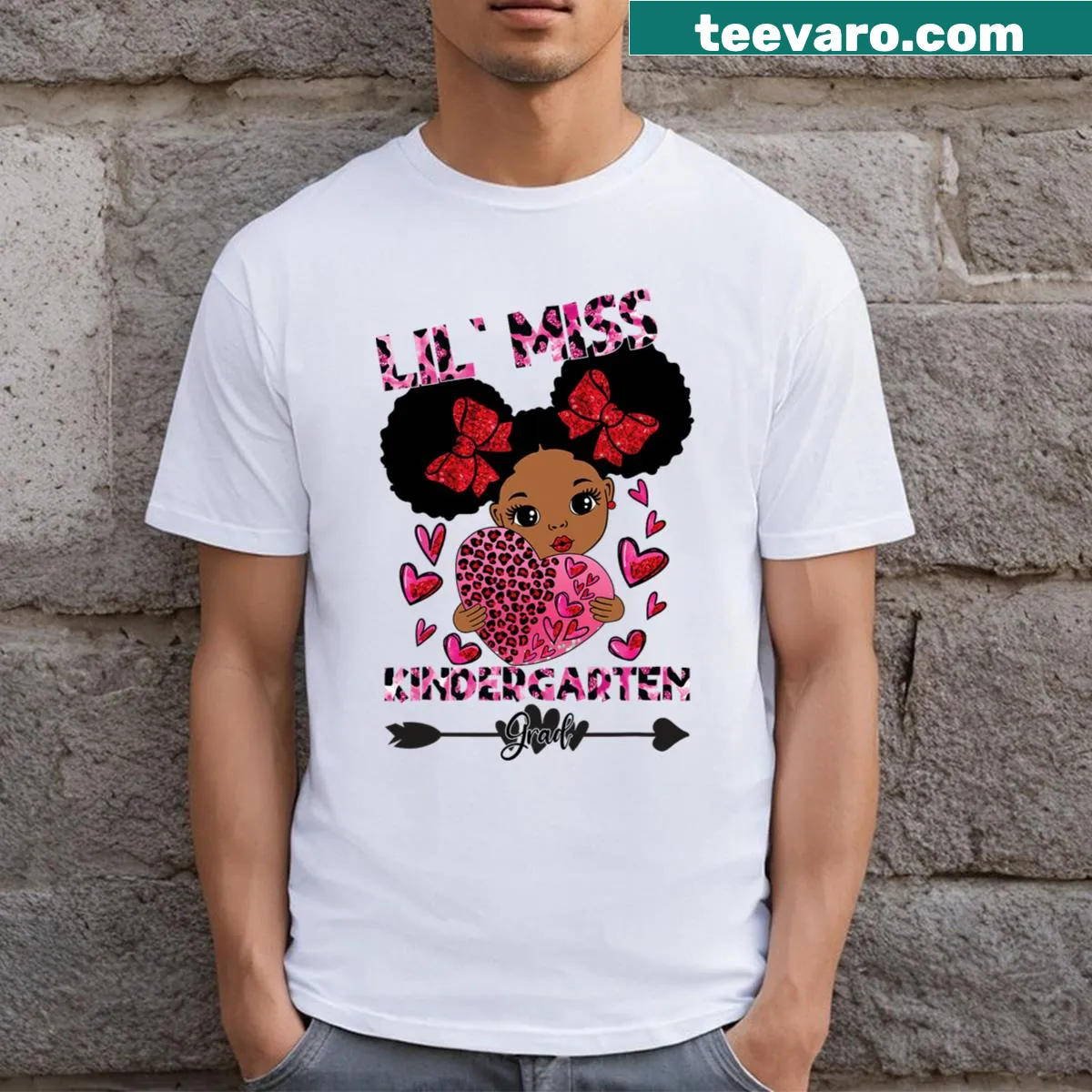 Illustration for Kindergarten Grad 2024 on a girl’s T-shirt — on a men's t-shirt