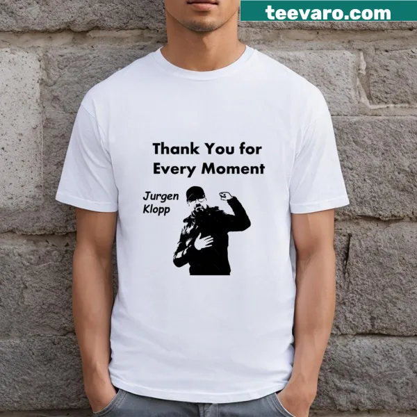 Thank You Jurgen Klopp 2024 text design t-shirt