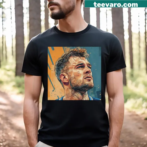 Illustrative T-shirt featuring Luka Doncic for basketball fans