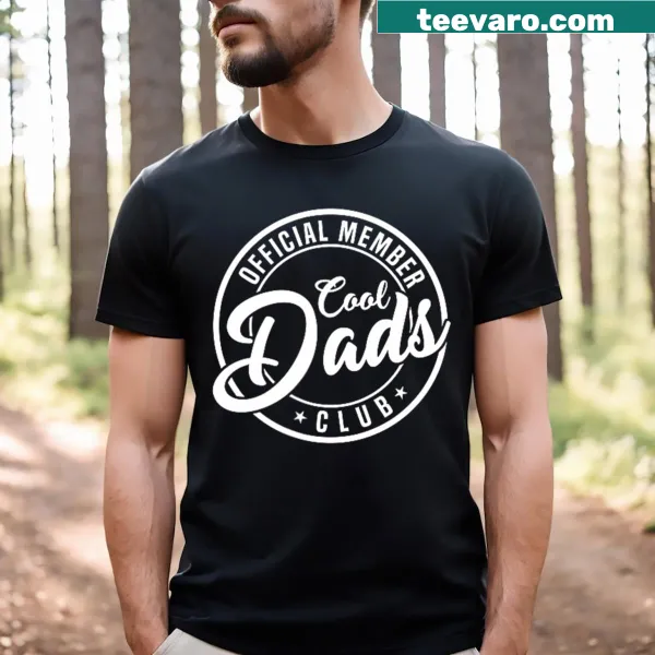Funny dad T-shirt with typography saying Official Member Cool Dads Club