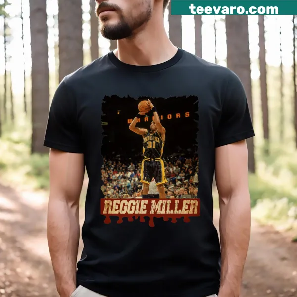 Vintage Reggie Miller basketball graphic t-shirt